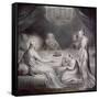 Christ in the House of Martha and Mary-William Blake-Framed Stretched Canvas