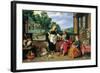 Christ in the House of Martha and Mary-Jan Brueghel the Younger-Framed Giclee Print