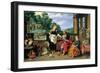 Christ in the House of Martha and Mary-Jan Brueghel the Younger-Framed Giclee Print