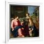 Christ in the House of Martha and Mary-Alessandro Allori-Framed Giclee Print