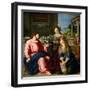 Christ in the House of Martha and Mary-Alessandro Allori-Framed Giclee Print