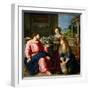 Christ in the House of Martha and Mary-Alessandro Allori-Framed Giclee Print