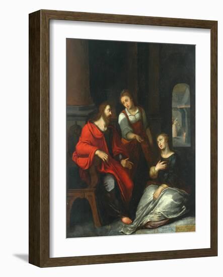 Christ in the House of Mary and Martha, 1556-Otto van Veen-Framed Giclee Print