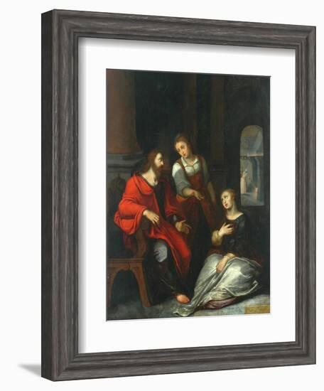 Christ in the House of Mary and Martha, 1556-Otto van Veen-Framed Giclee Print