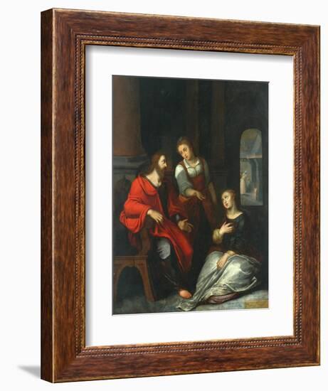 Christ in the House of Mary and Martha, 1556-Otto van Veen-Framed Giclee Print