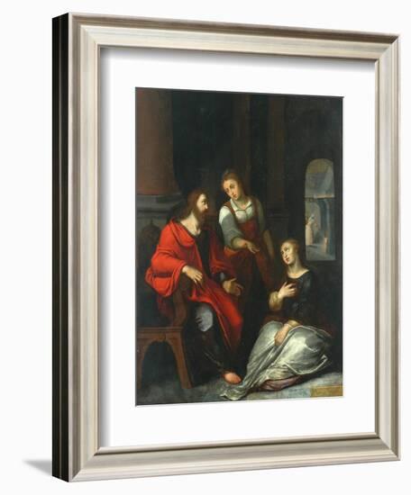 Christ in the House of Mary and Martha, 1556-Otto van Veen-Framed Giclee Print