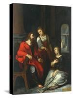 Christ in the House of Mary and Martha, 1556-Otto van Veen-Stretched Canvas