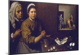 Christ in the House of Mary and Martha, C1618-1622-Diego Velazquez-Mounted Giclee Print
