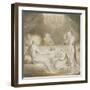 Christ in the House of Mary and Martha-William Blake-Framed Giclee Print