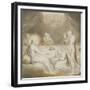 Christ in the House of Mary and Martha-William Blake-Framed Giclee Print