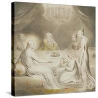 Christ in the House of Mary and Martha-William Blake-Stretched Canvas