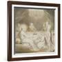 Christ in the House of Mary and Martha-William Blake-Framed Giclee Print