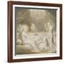 Christ in the House of Mary and Martha-William Blake-Framed Giclee Print