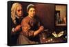 Christ in the House of Mary and Martha-Diego Velazquez-Framed Stretched Canvas