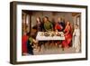 Christ in the House of Simon the Pharisee, C.1450 (Oil on Wood)-Dirck Bouts-Framed Giclee Print