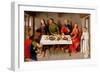 Christ in the House of Simon the Pharisee, C.1450 (Oil on Wood)-Dirck Bouts-Framed Giclee Print