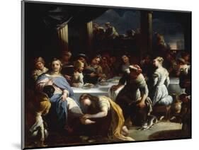 Christ in the House of Simon the Pharisee-Nicola Malinconico-Mounted Giclee Print