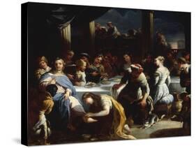 Christ in the House of Simon the Pharisee-Nicola Malinconico-Stretched Canvas