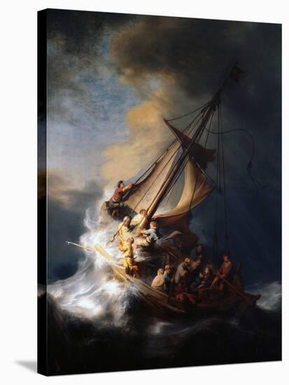 Christ in the Storm on the Lake of Galilee, 1633-Rembrandt van Rijn-Stretched Canvas