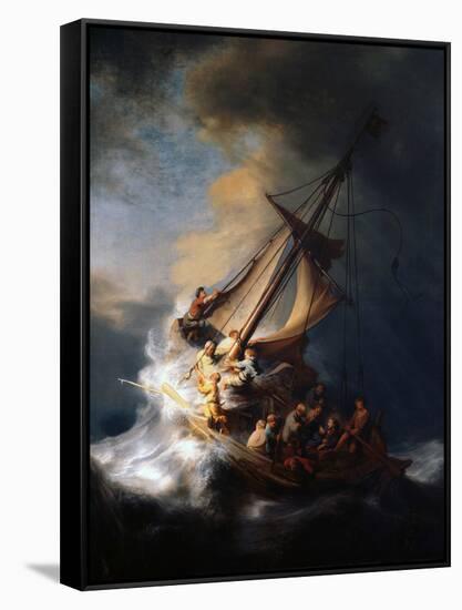 Christ in the Storm on the Lake of Galilee, 1633-Rembrandt van Rijn-Framed Stretched Canvas