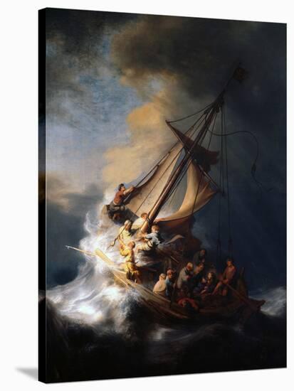 Christ in the Storm on the Lake of Galilee, 1633-Rembrandt van Rijn-Stretched Canvas