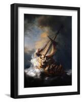 Christ in the Storm on the Lake of Galilee, 1633-Rembrandt van Rijn-Framed Premium Giclee Print