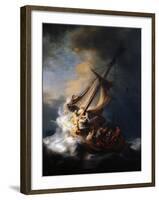 Christ in the Storm on the Lake of Galilee, 1633-Rembrandt van Rijn-Framed Premium Giclee Print