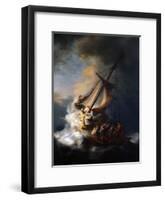 Christ in the Storm on the Lake of Galilee, 1633-Rembrandt van Rijn-Framed Giclee Print