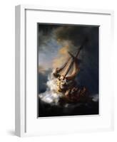 Christ in the Storm on the Lake of Galilee, 1633-Rembrandt van Rijn-Framed Giclee Print