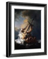 Christ in the Storm on the Lake of Galilee, 1633-Rembrandt van Rijn-Framed Giclee Print