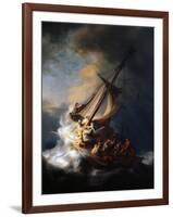 Christ in the Storm on the Lake of Galilee, 1633-Rembrandt van Rijn-Framed Giclee Print