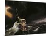 Christ in the Storm on the Sea of Galilee, 1695-Ludolf Backhuysen-Mounted Giclee Print