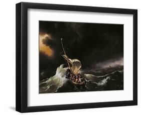 Christ in the Storm on the Sea of Galilee, 1695-Ludolf Backhuysen-Framed Giclee Print