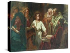 Christ In The Temple-A. Forti-Stretched Canvas