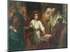 Christ In The Temple-A. Forti-Mounted Giclee Print