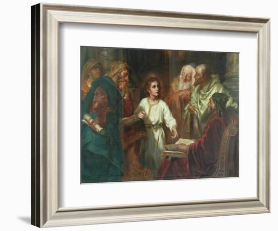 Christ In The Temple-A. Forti-Framed Giclee Print