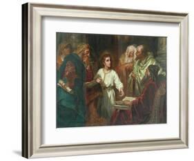 Christ In The Temple-A. Forti-Framed Giclee Print