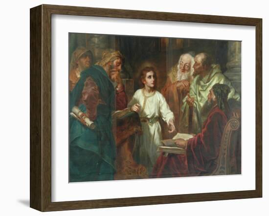 Christ In The Temple-A. Forti-Framed Giclee Print