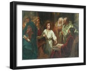 Christ In The Temple-A. Forti-Framed Giclee Print