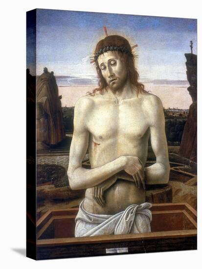 Christ in the Tomb, 1460-Giovanni Bellini-Stretched Canvas