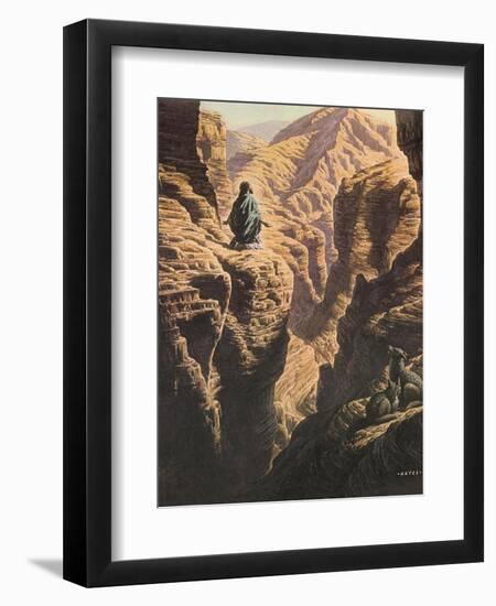 Christ in the Wilderness-Jack Hayes-Framed Giclee Print