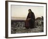 Christ in the Wilderness-Ivan Nikolaevich Kramskoi-Framed Art Print