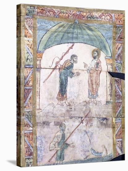 Christ Instructing Peter at Capernaum on the Tribute Money, C.1000 Ad-null-Stretched Canvas