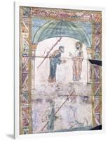 Christ Instructing Peter at Capernaum on the Tribute Money, C.1000 Ad-null-Framed Premium Giclee Print