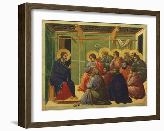 Christ Is Separated from the Apostles-Duccio Di buoninsegna-Framed Giclee Print