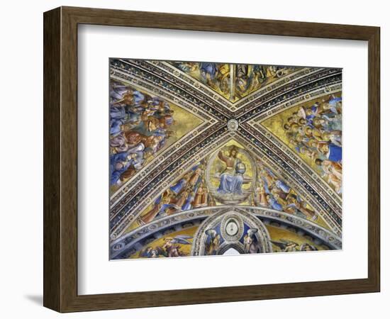 Christ Judge Amongst Angels, Apostles and Prophets, 1447-1504-Fra Angelico-Framed Giclee Print