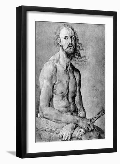 Christ, Man of Sorrow, with Durer?S Features, 1522-Albrecht Durer-Framed Giclee Print