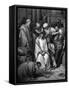 Christ Mocked and the Crown of Thorns Placed on His Head-Gustave Doré-Framed Stretched Canvas