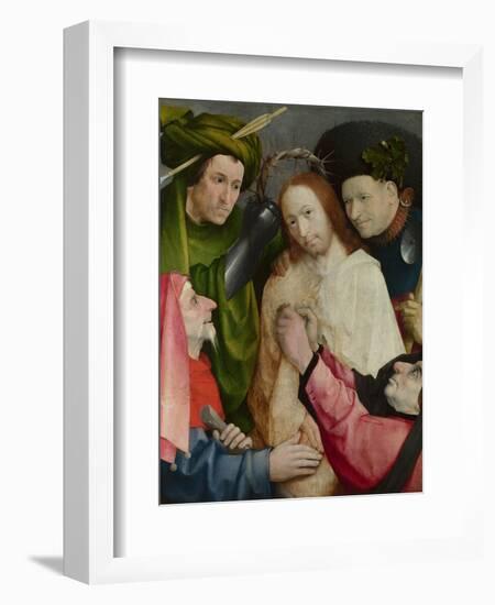 Christ Mocked (The Crowning with Thorns) C.1490-1500-Hieronymus Bosch-Framed Giclee Print