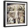 Christ Nailed to the Cross: the Third Hour-William Blake-Framed Giclee Print